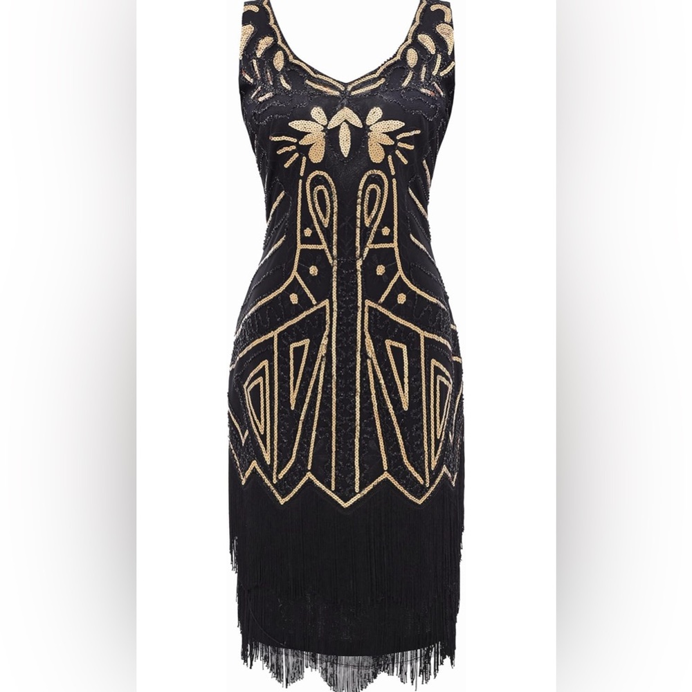 Flapper Halloween costume in XS. All accessories included. Worn once.